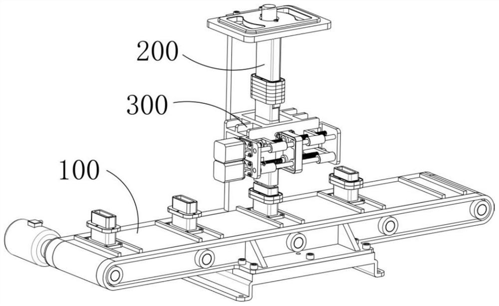 Automatic assembly line for suspension precision distribution of sealing gaskets