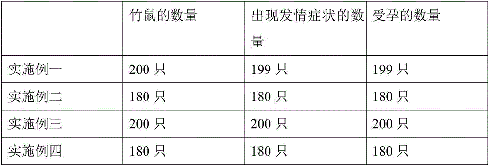 Estrualization traditional Chinese medicine for bamboo rat