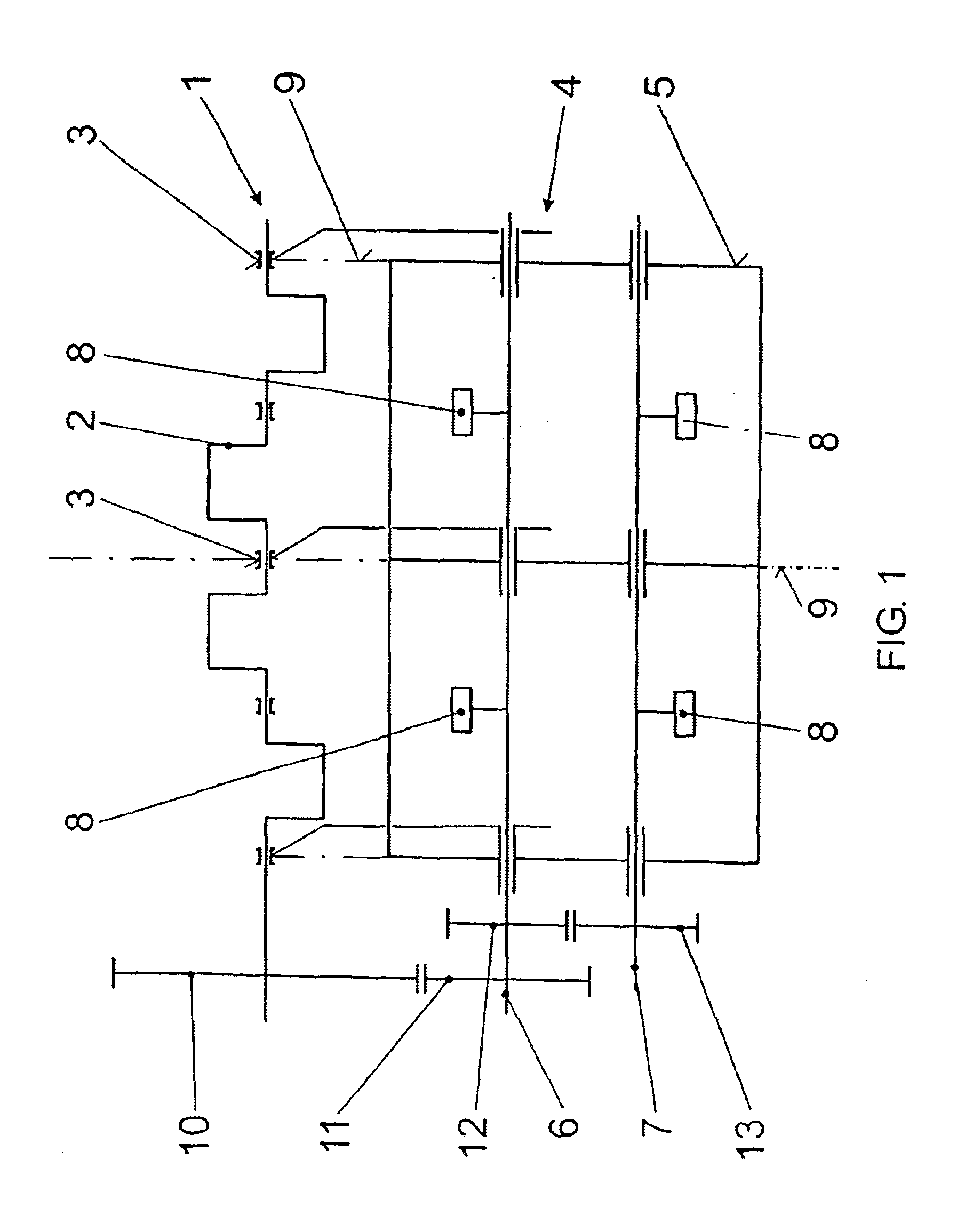 Compensating shaft assembly for piston engines