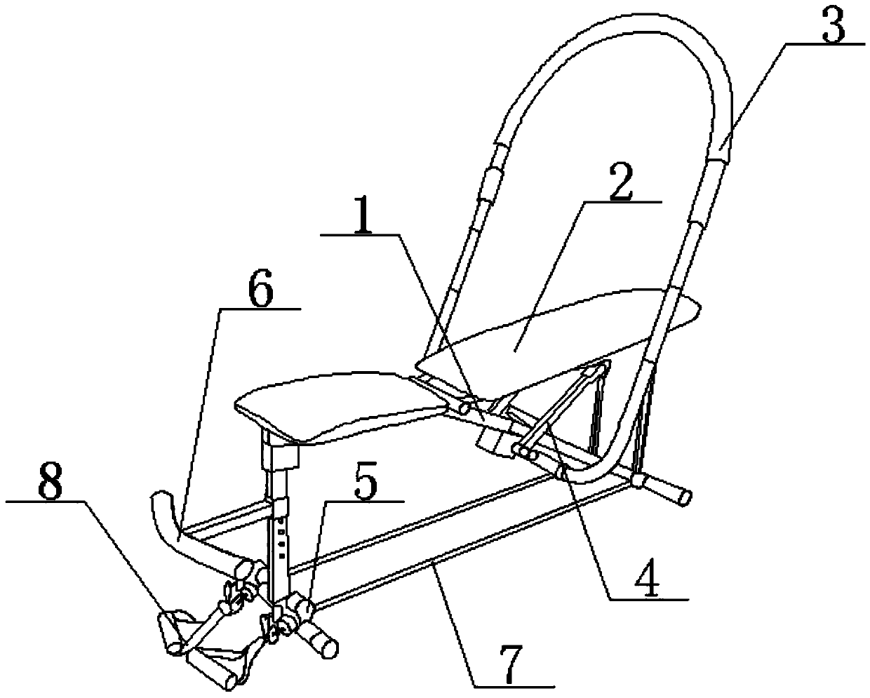 Sit-up fitness equipment