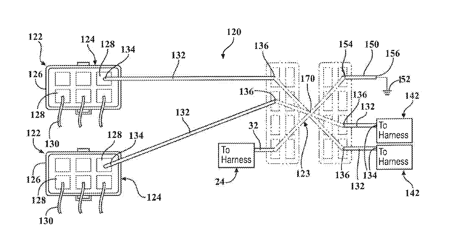 Wiring harness assembly for vehicle including source splice overlay