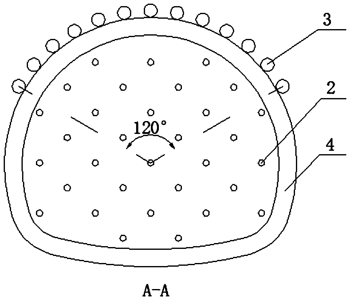 Composite retaining structure suitable for deep tunnel of clastic schist layer and construction method thereof