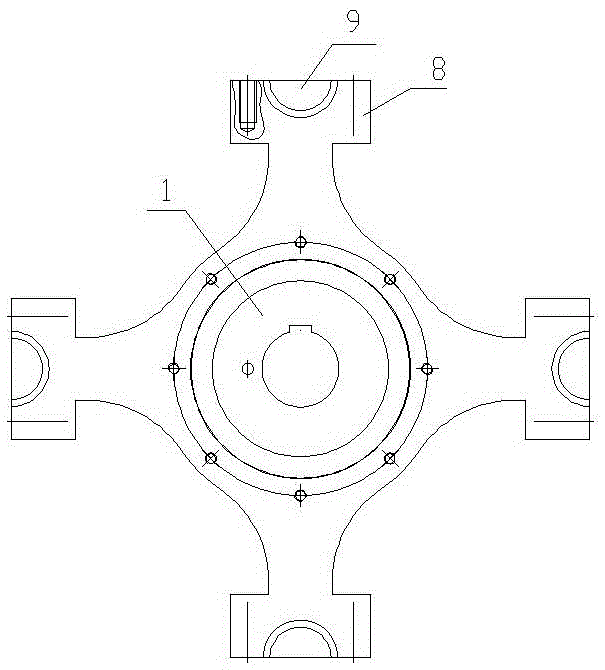 Vertical type powder mill with two swinging devices