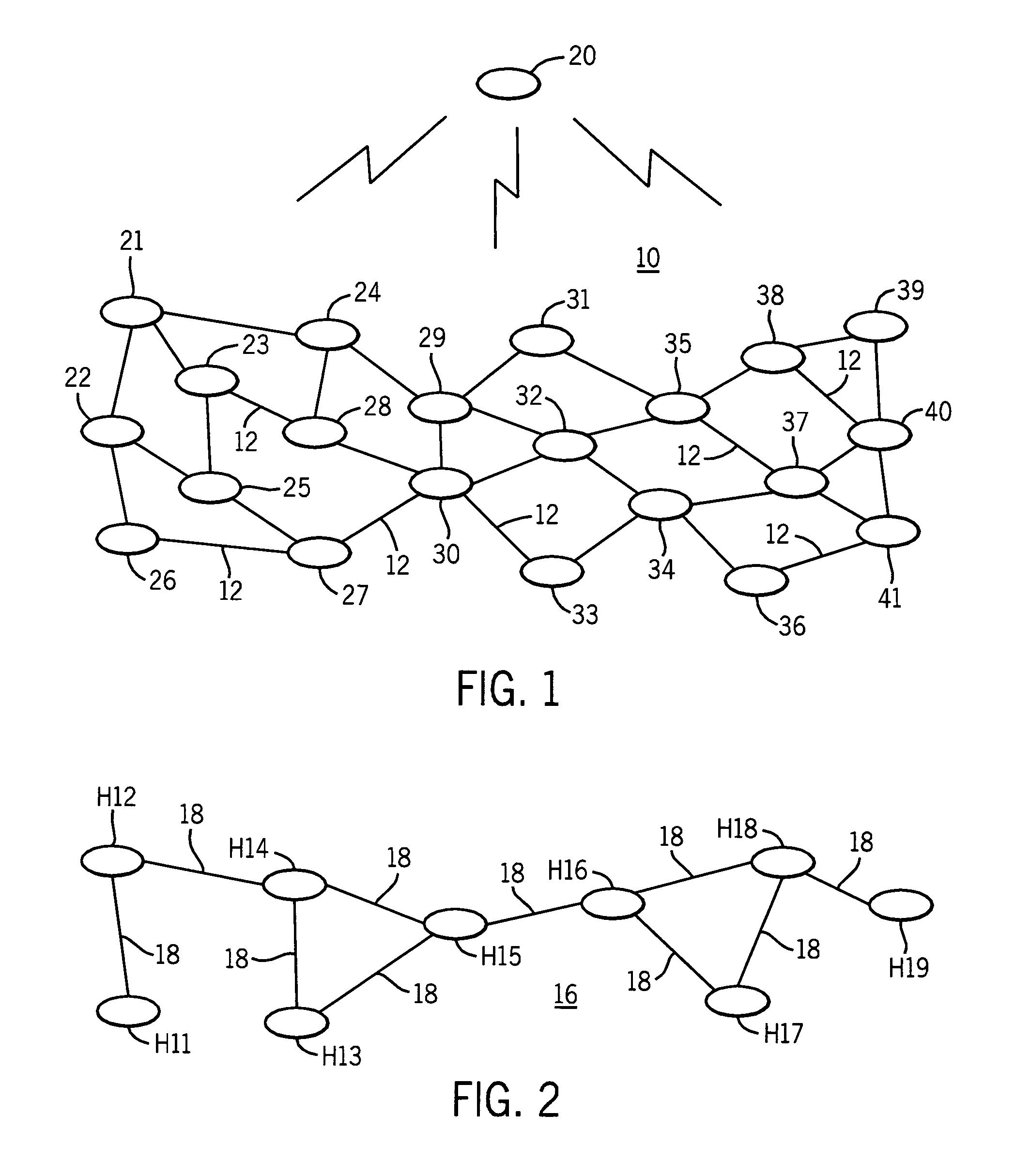 Network routing process for regulating traffic through advantaged and disadvantaged nodes