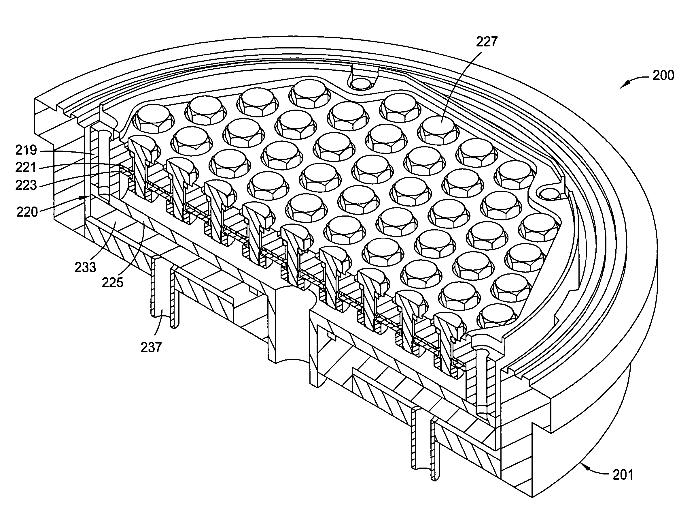 Electroplating apparatus based on an array of anodes