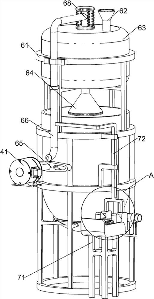 Waste liquid treatment device for rare earth production