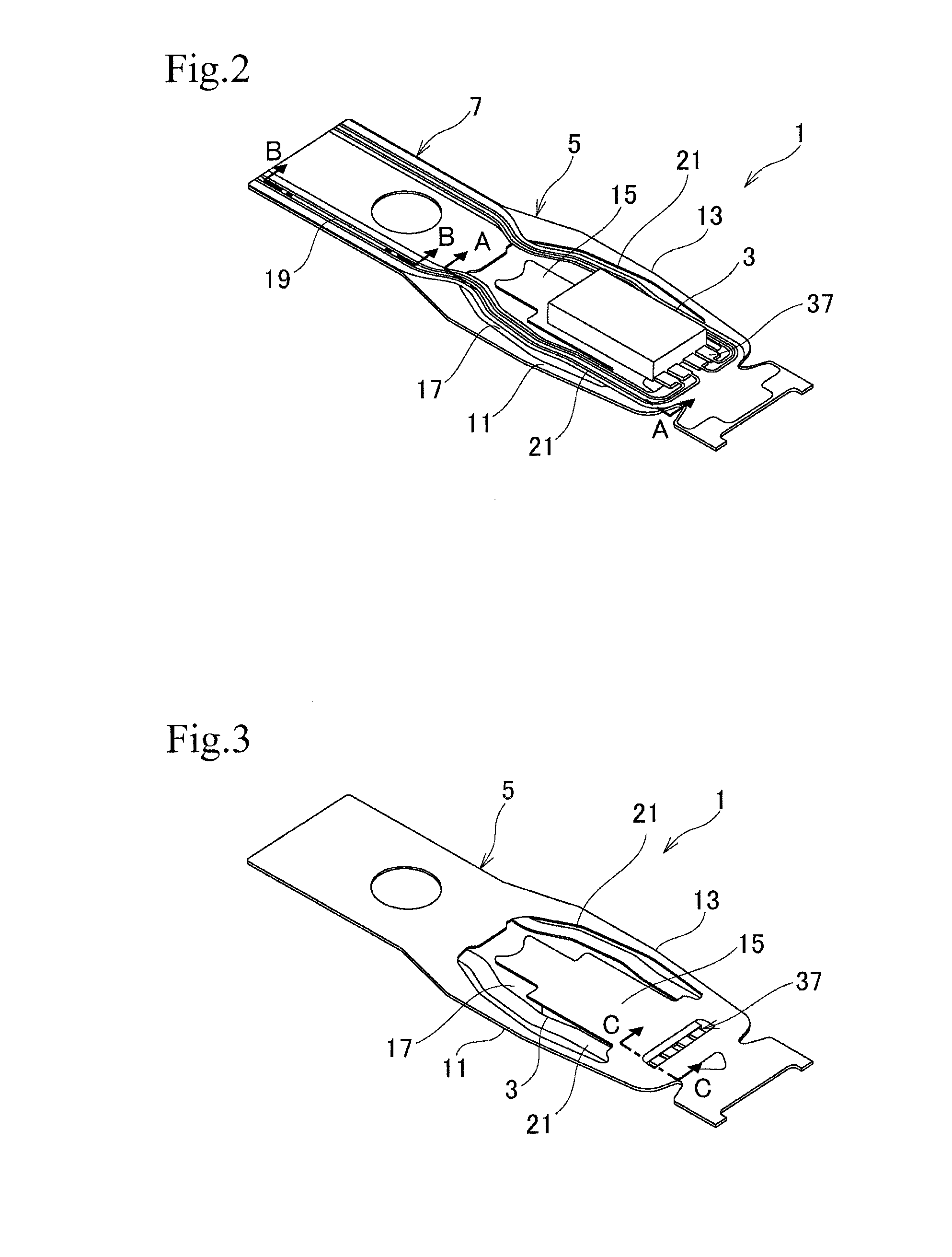 Flexure and method of forming part of flexure