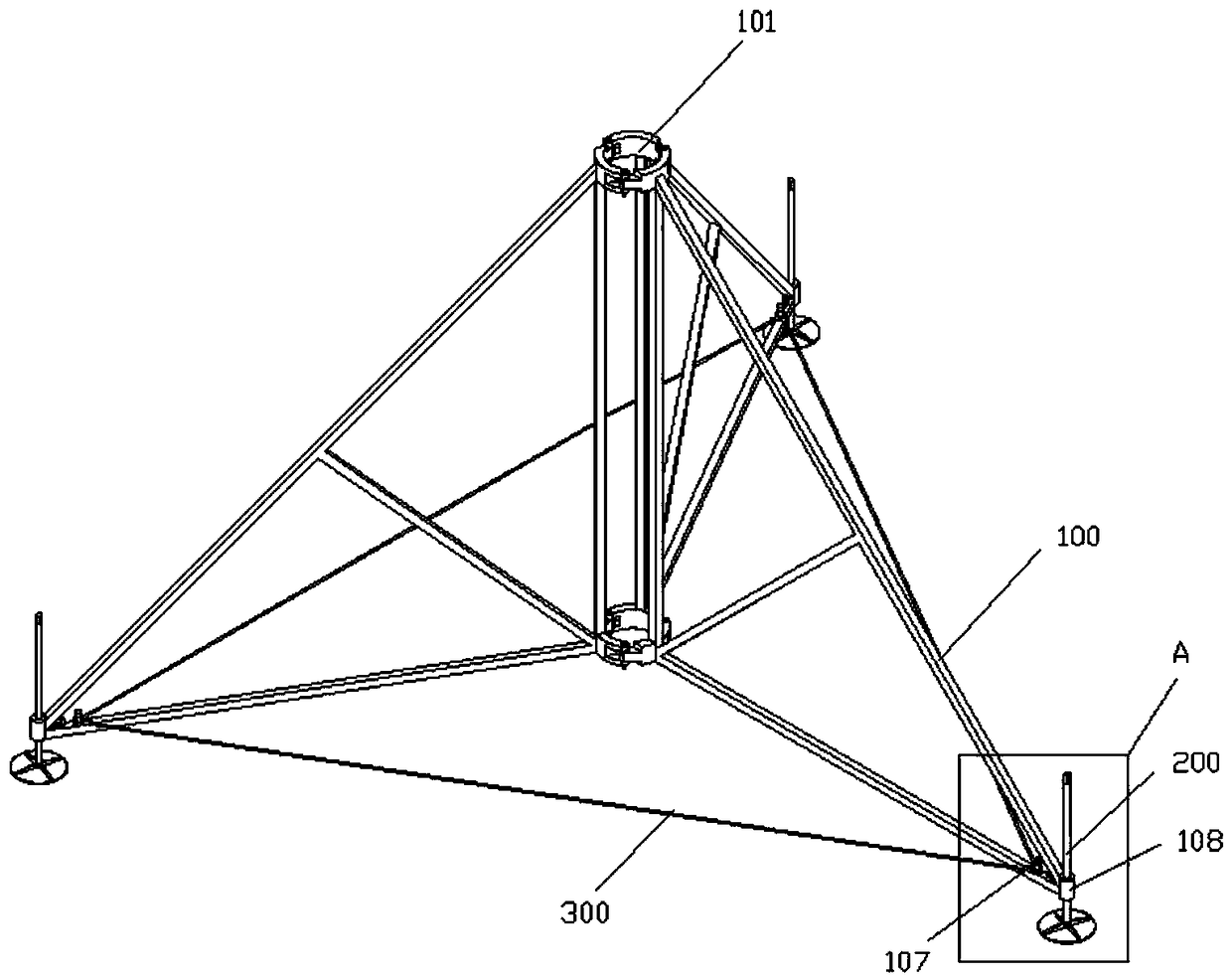 Pole collapse prevention device and electric pole