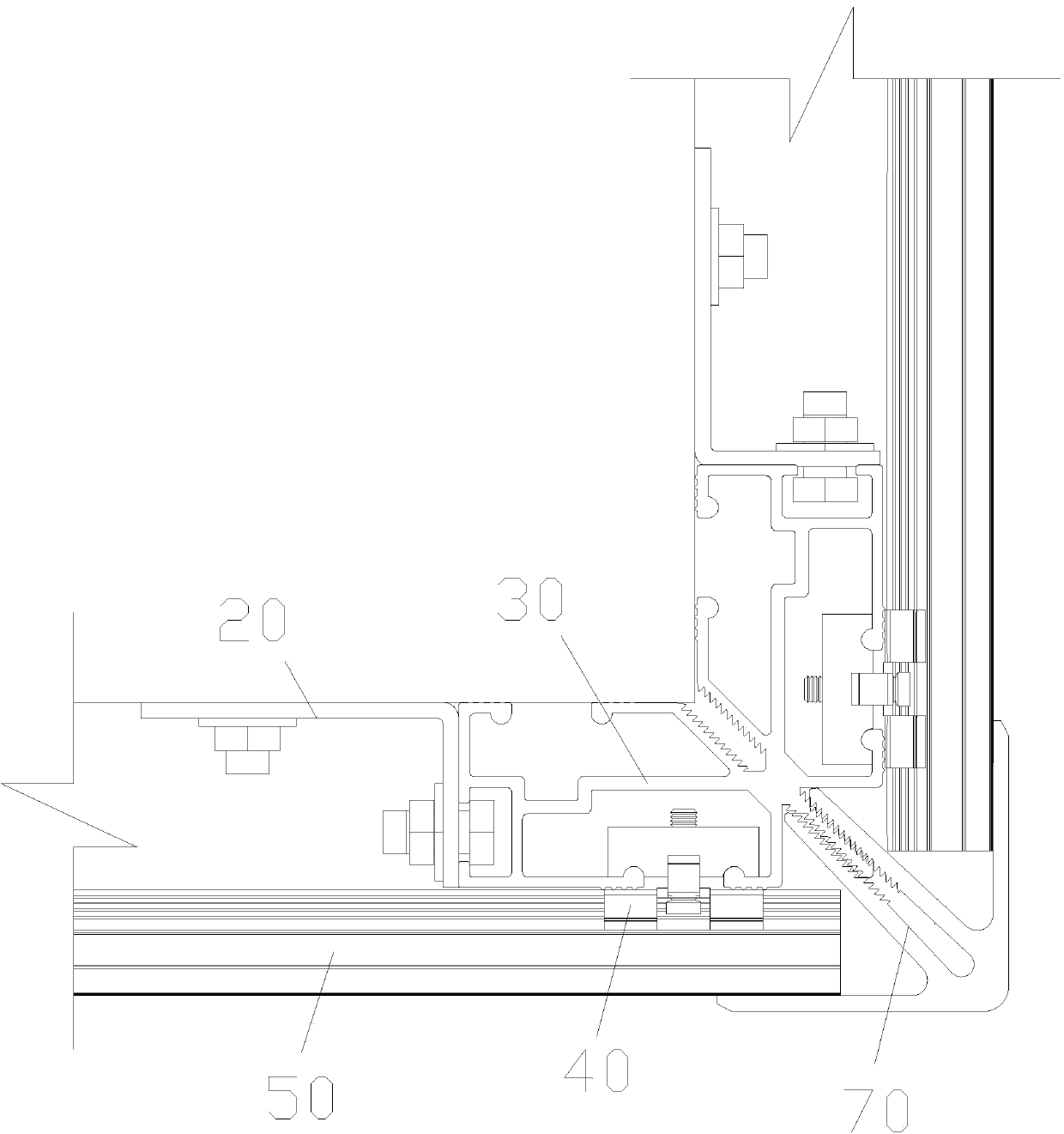 Wood-plastic wallboard laying structure