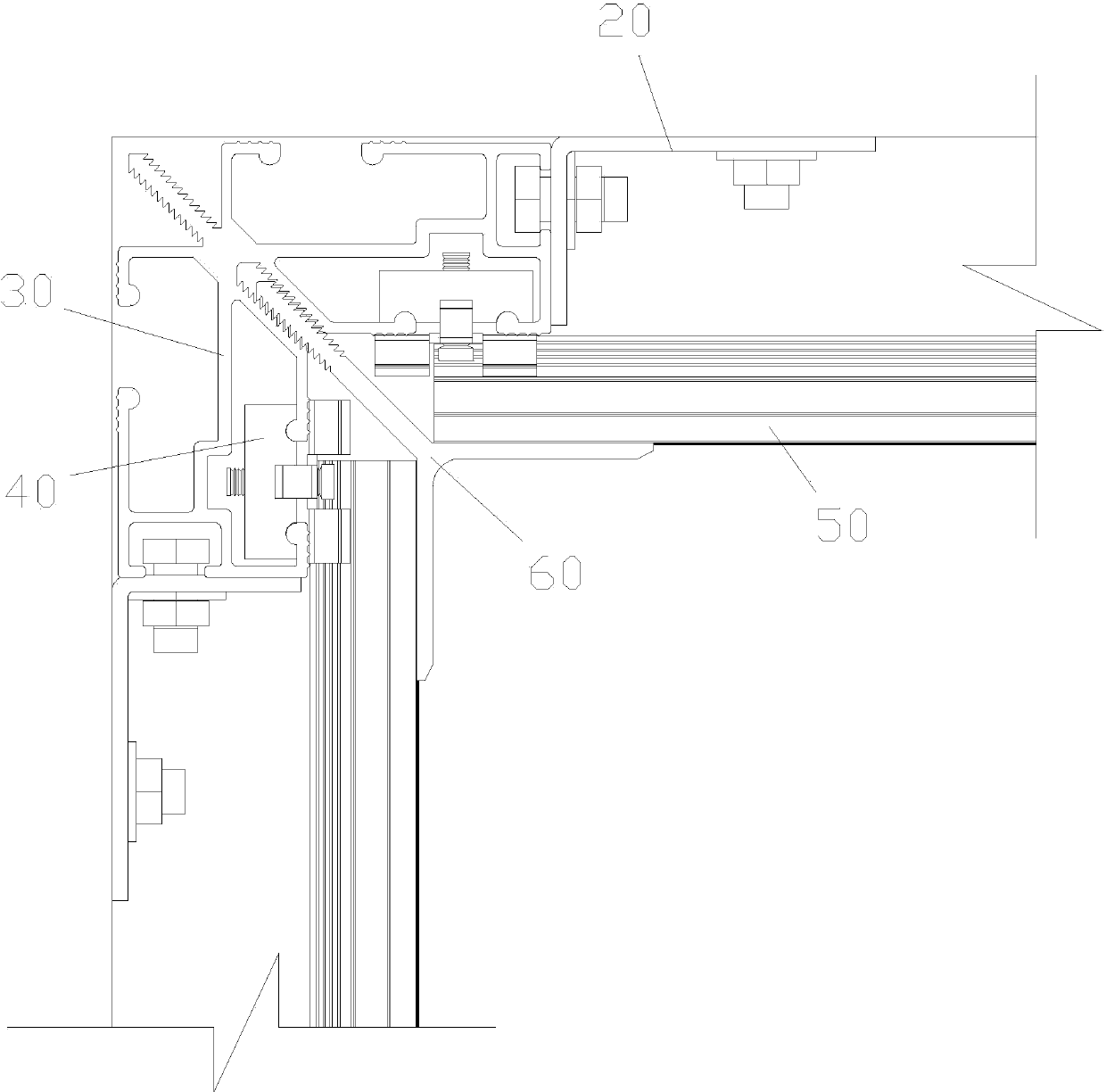 Wood-plastic wallboard laying structure