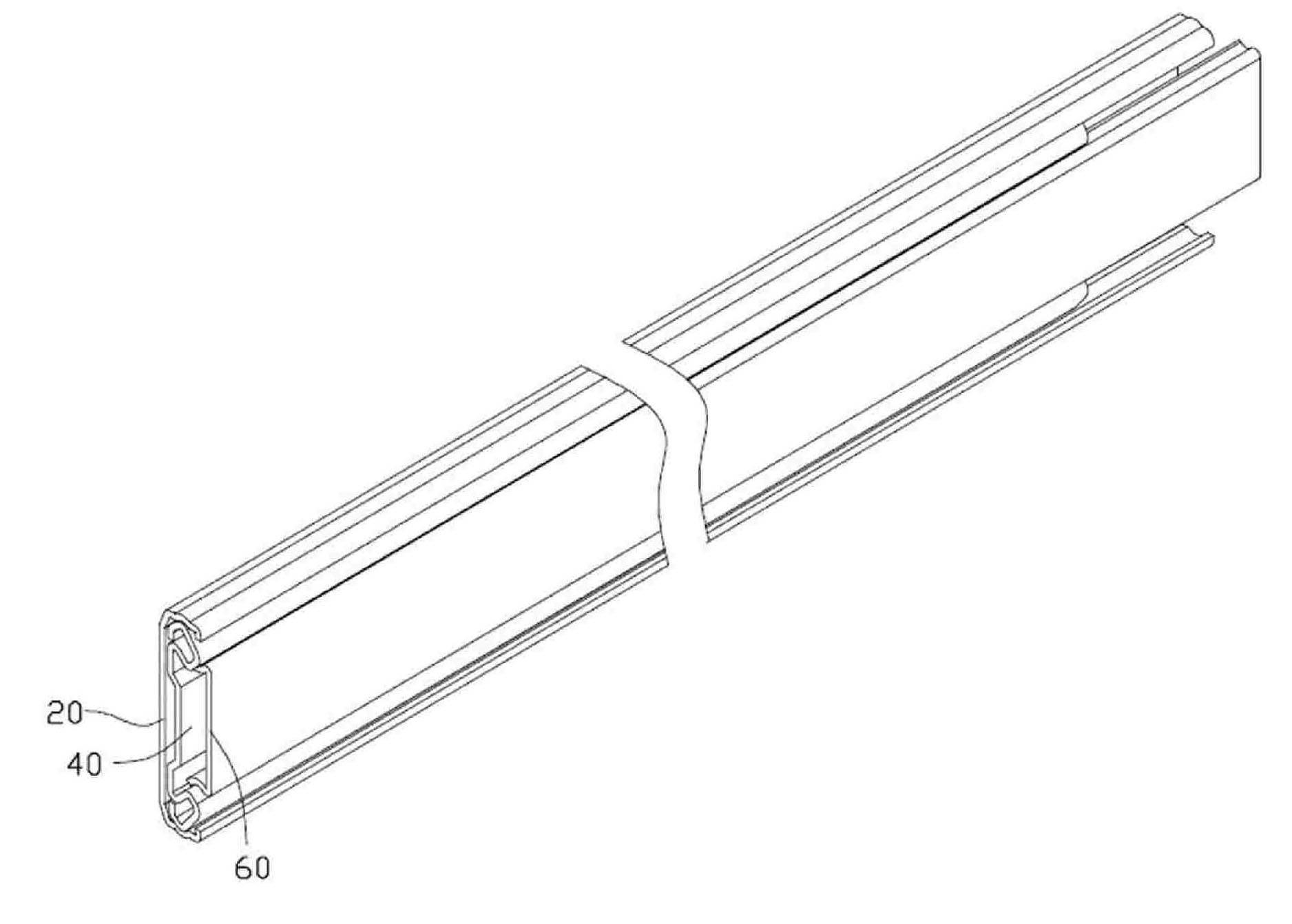 Sliding track without rolling balls