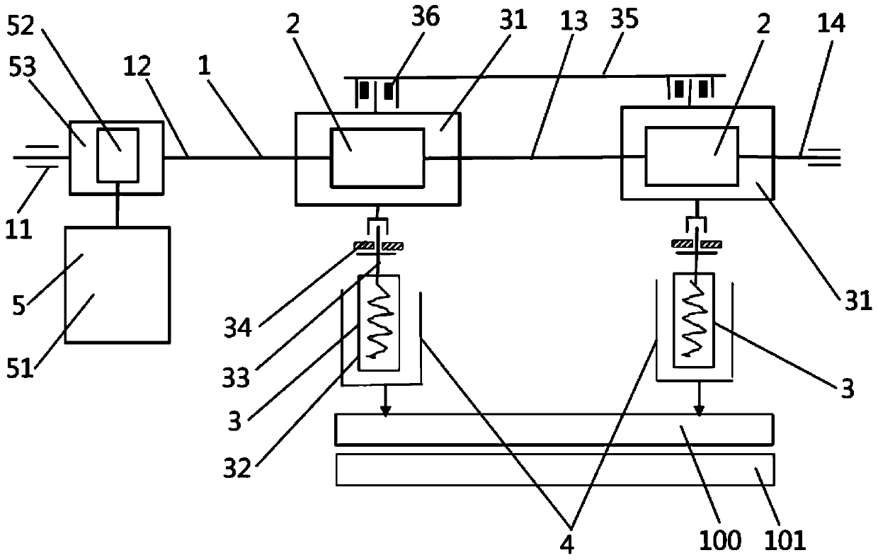 Integral type electrical park brake (EPB) driving device of parking brake