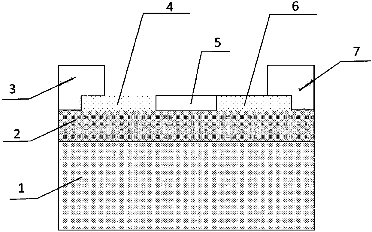 Preparation method of enhanced field effect transistor based on two-dimensional planar heterojunction