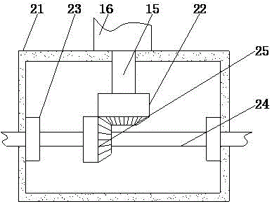 Chemical raw material grinding device high in grinding efficiency