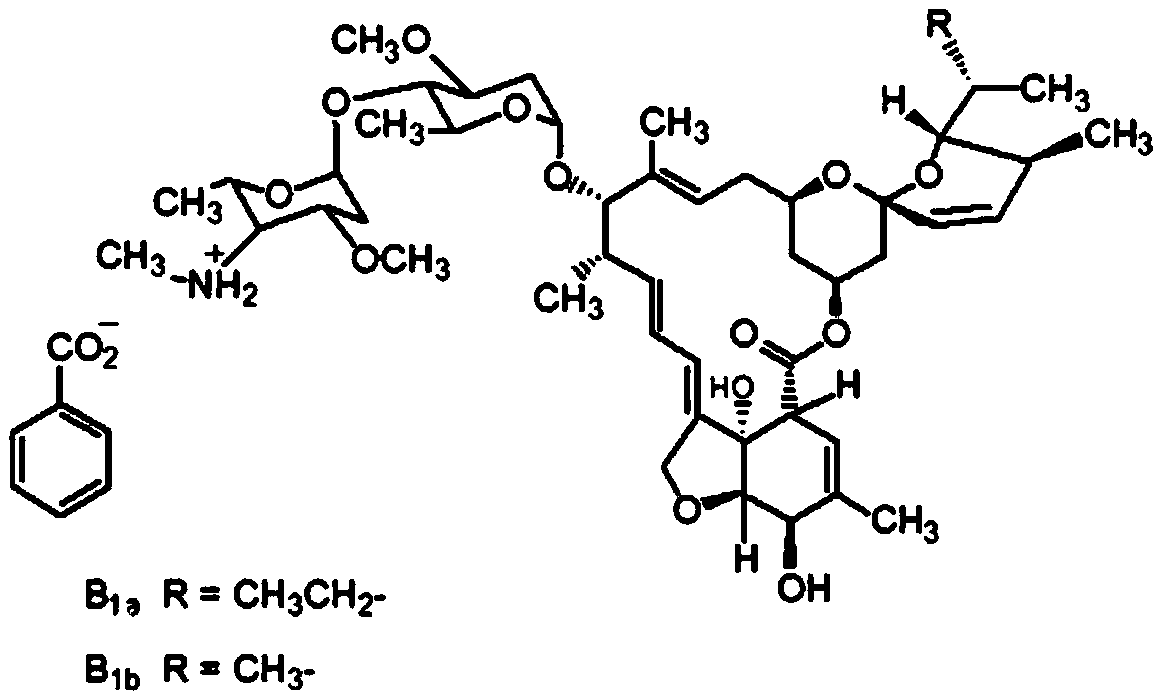 Specific structure diatomite-emamectin benzoate composition