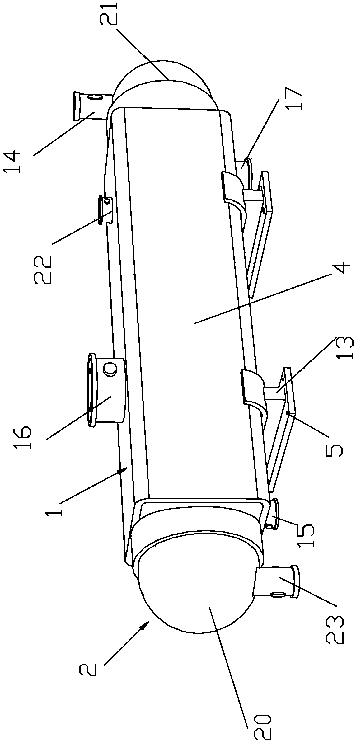 Tube-type heat exchanger for producing anhydrous hydrofluoric acid and manufatcuring method of tube-type heat exchanger