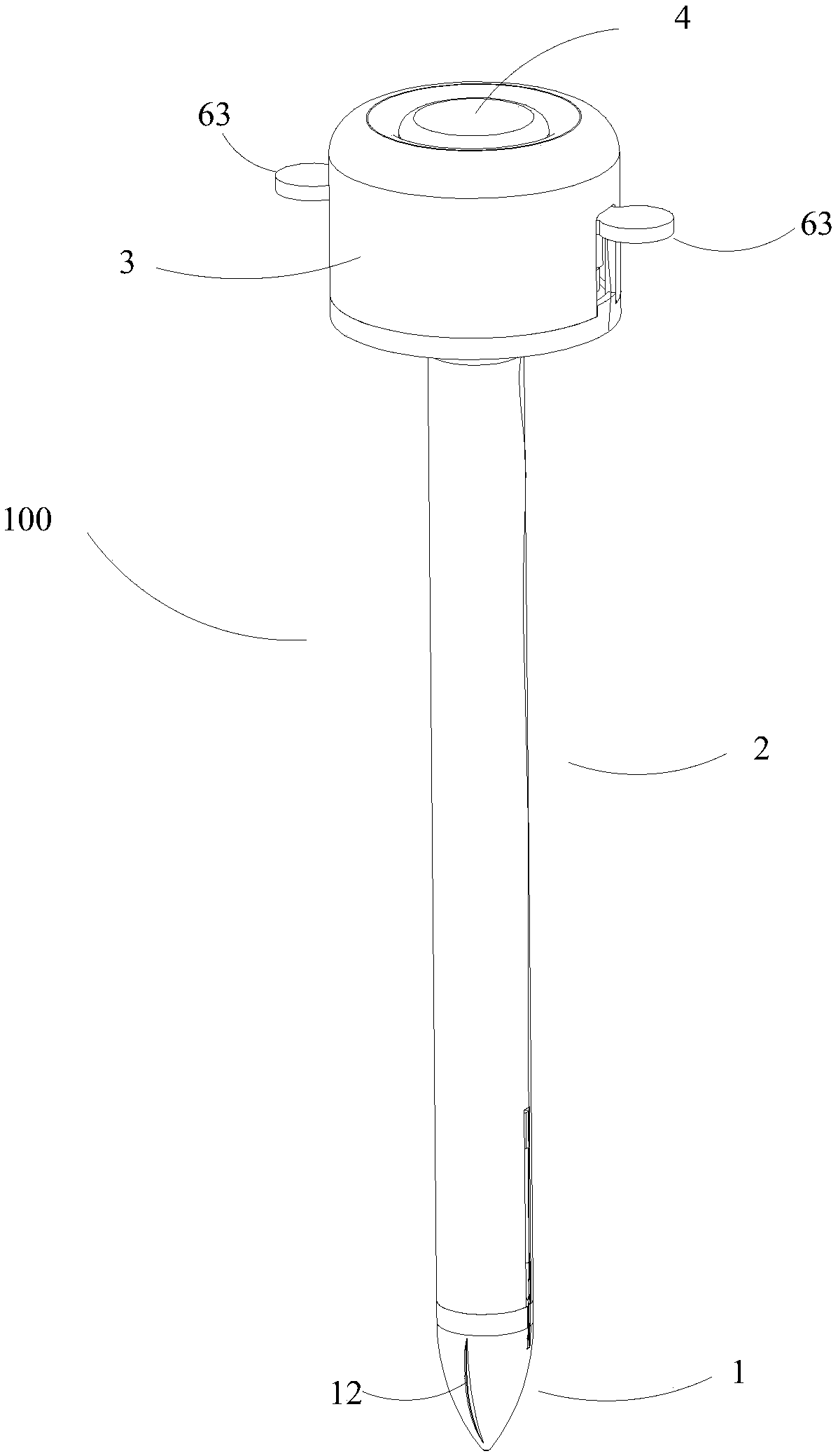 Puncture core assembly and puncture device with same