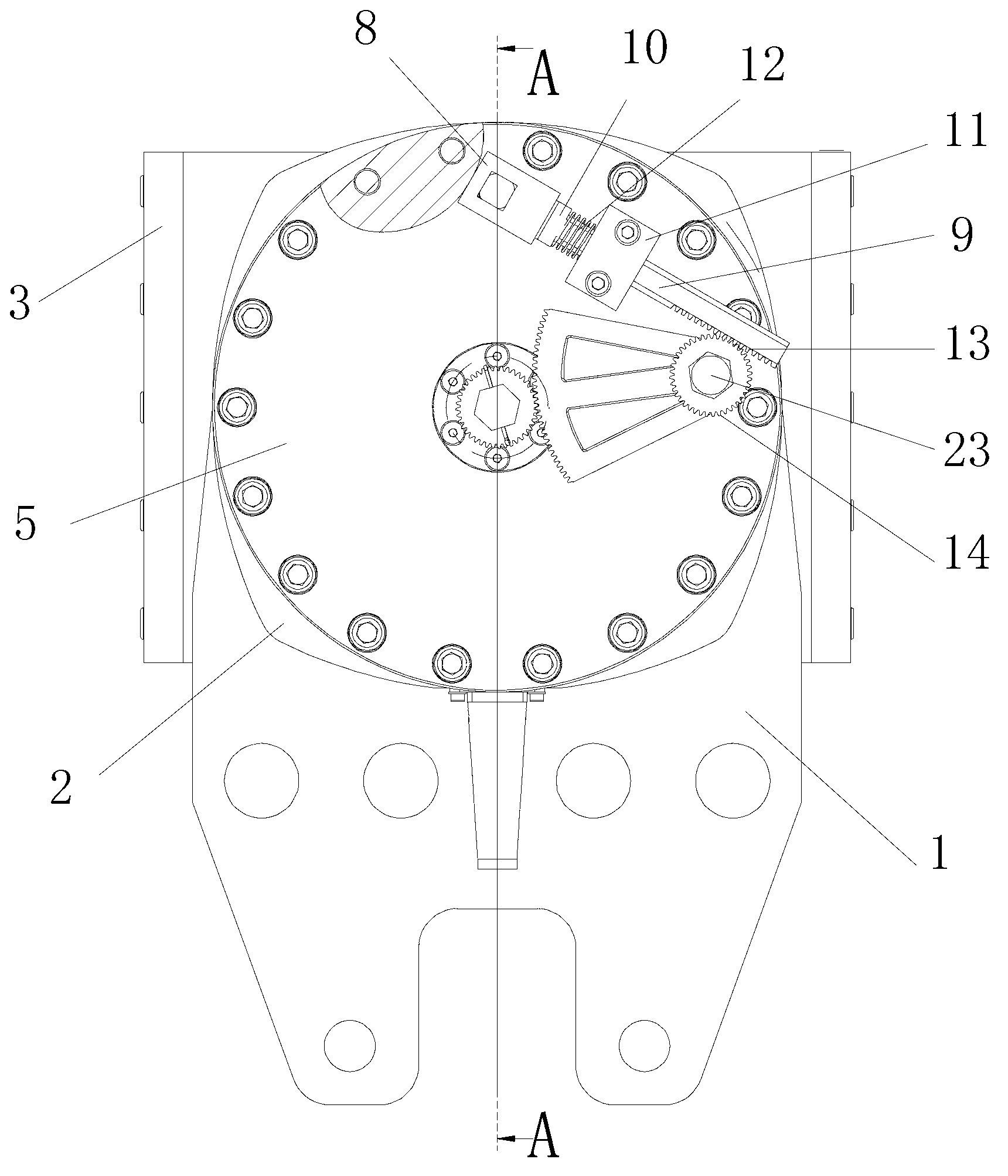 Brake shoe wear automatic compensation device for hydraulic disc brake