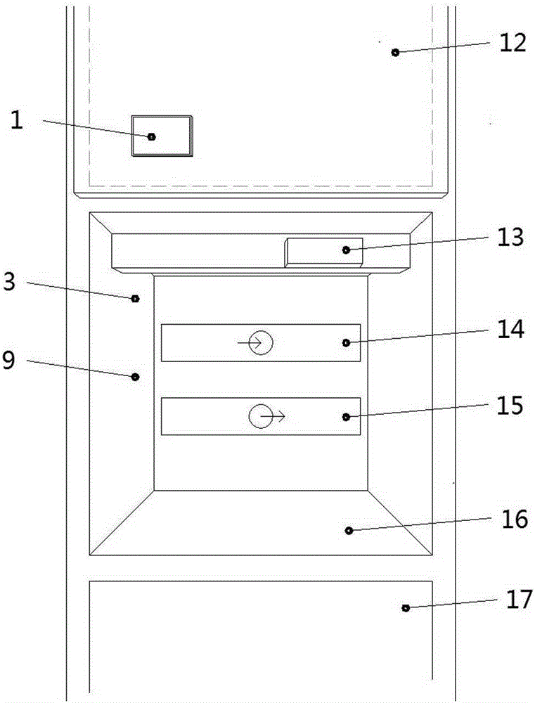 Visible alarm device for draw-out high voltage switch cabinet