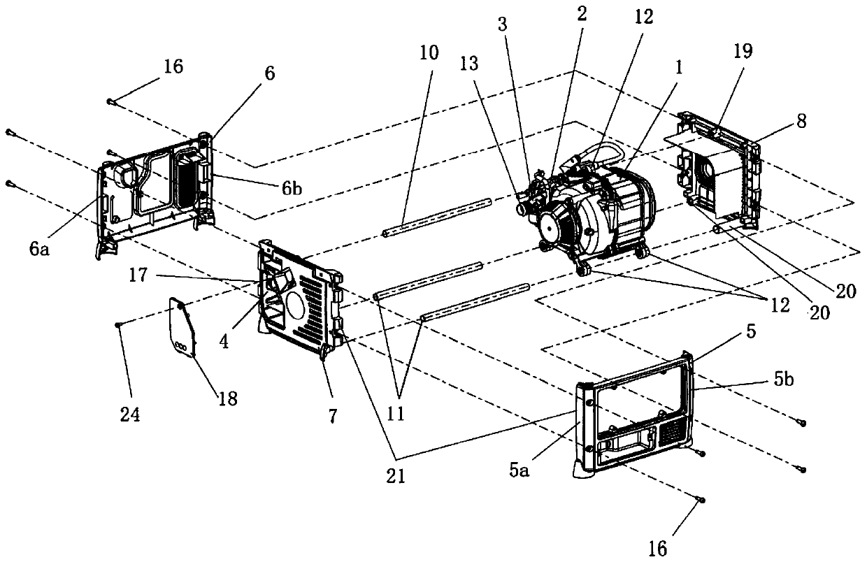 Portable inversion gasoline generator set