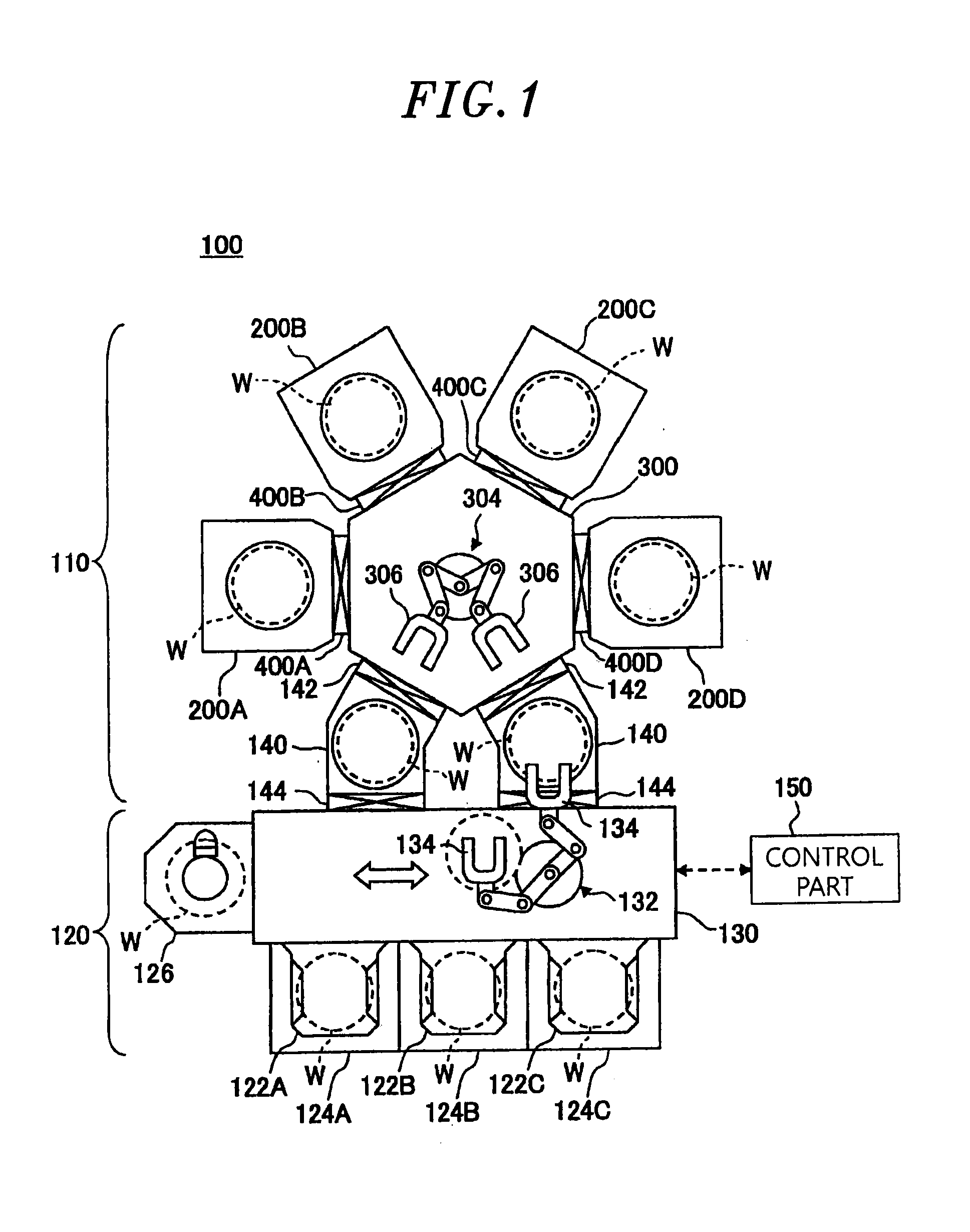 Gate valve unit, substrate processing device and substrate processing method thereof