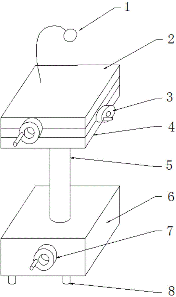 3-DOF (degree of freedom) mobile loading platform for vertical optical microscope