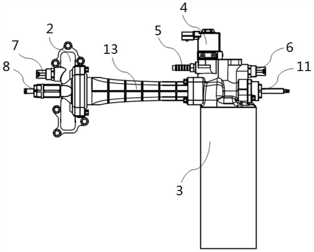 Anode injection reflux device of fuel cell engine