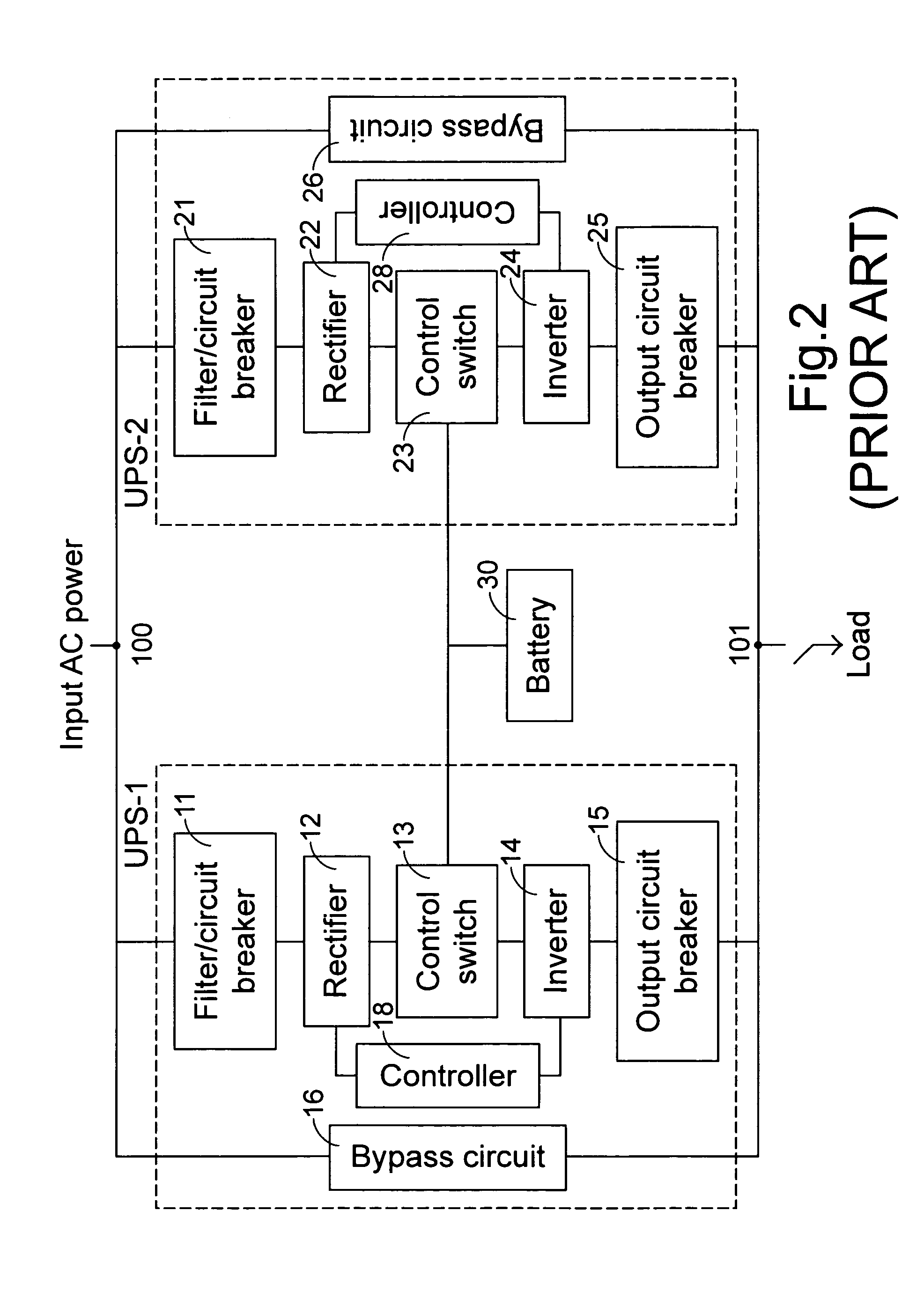 Emergent power supply system and method of achieving input current balance in such system