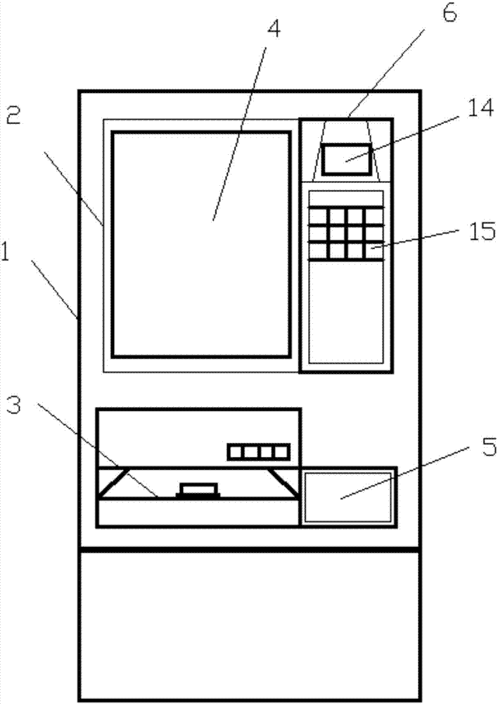 Medical laboratory test report self-service short message sending terminal