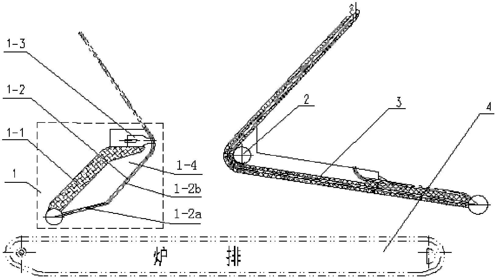 Compound furnace arch and compound secondary air structure for cooperatively controlling generation of nitrogen oxide (NOX)