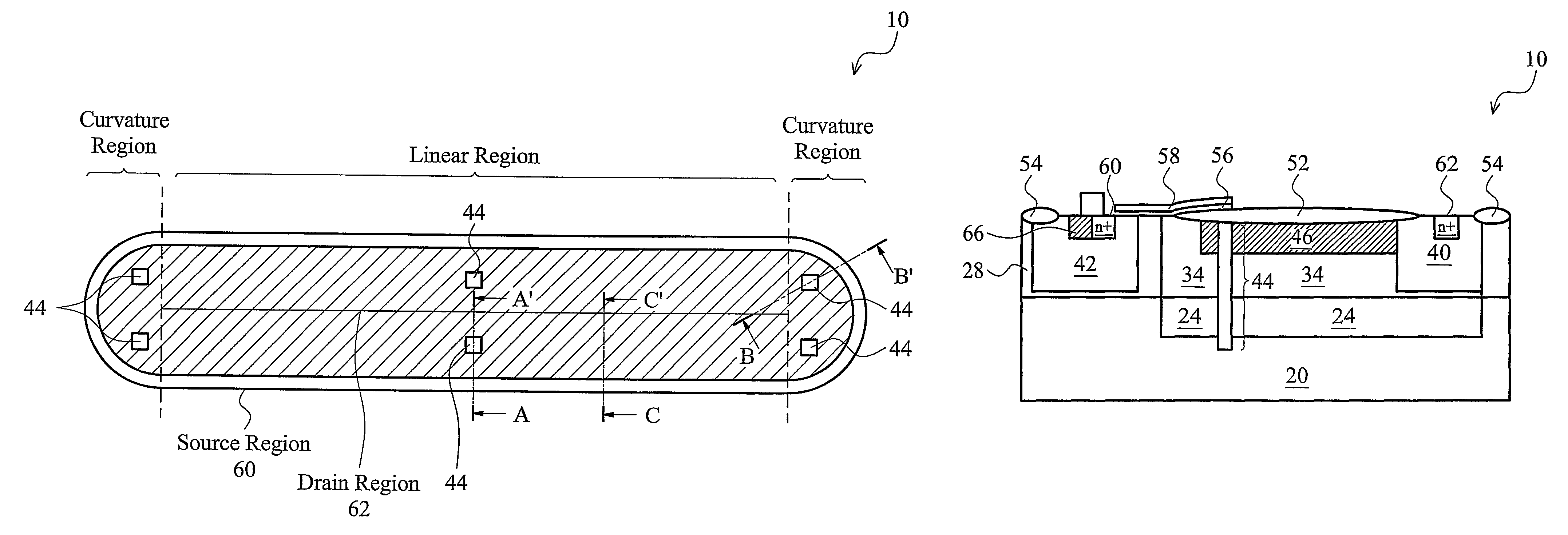 Stabilizing breakdown voltages by forming tunnels for ultra-high voltage devices