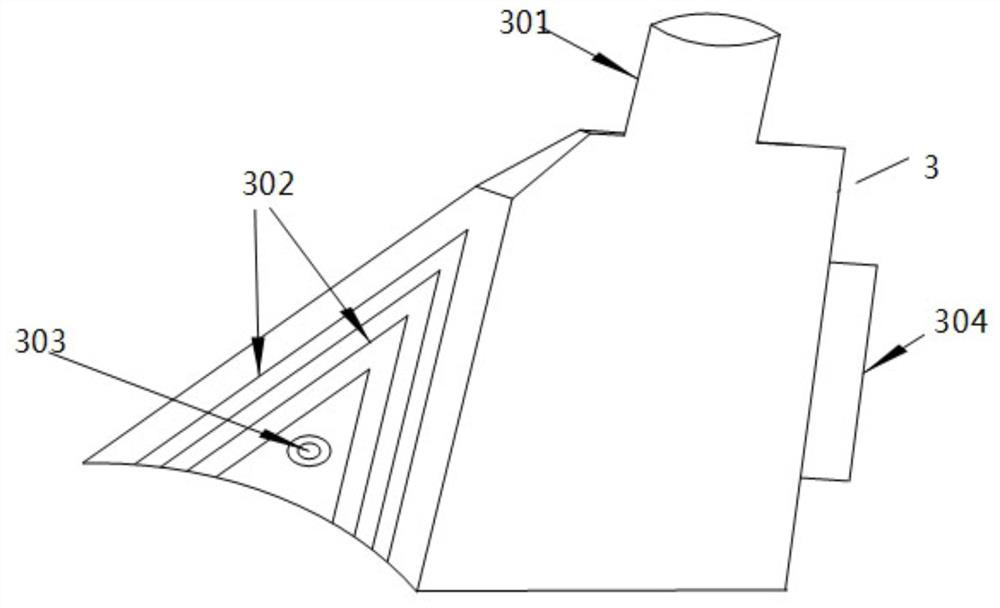 A method for preventing carbon black accumulated at the edge of casting rolls from falling off and pressing into the casting plate