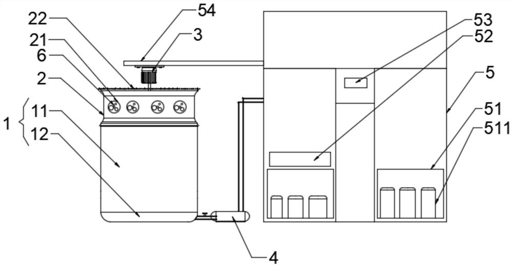 A sludge drying constant temperature device