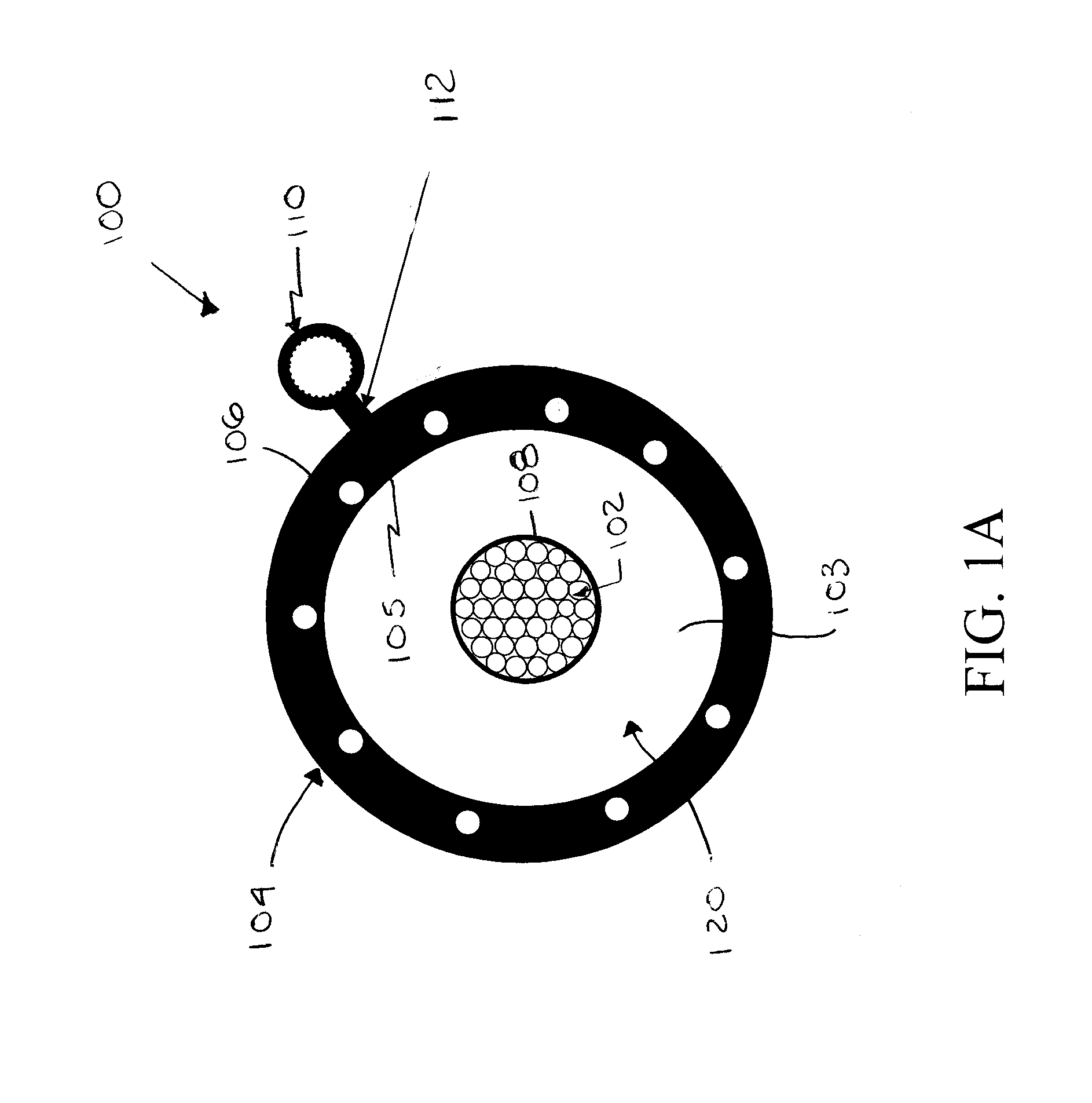 Power cable with microduct