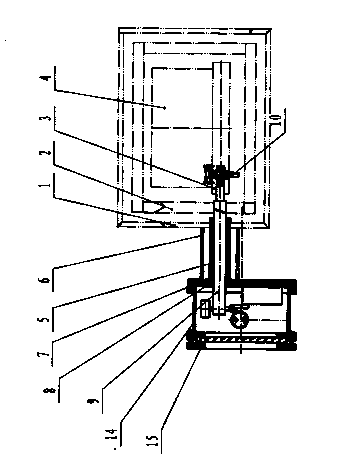 Charging basket on-line detecting mechanism of multi-chamber vacuum furnace