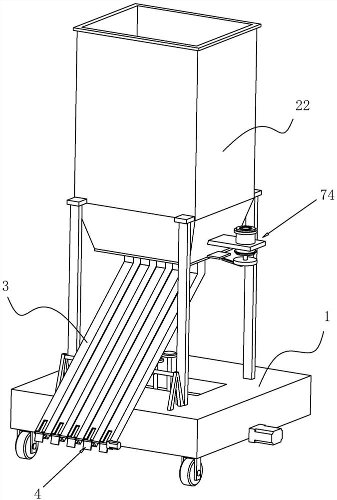 A garden road construction device and its construction method