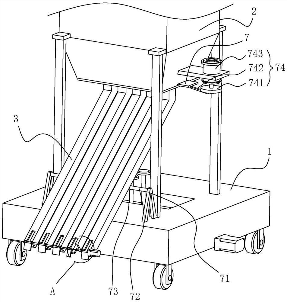 A garden road construction device and its construction method