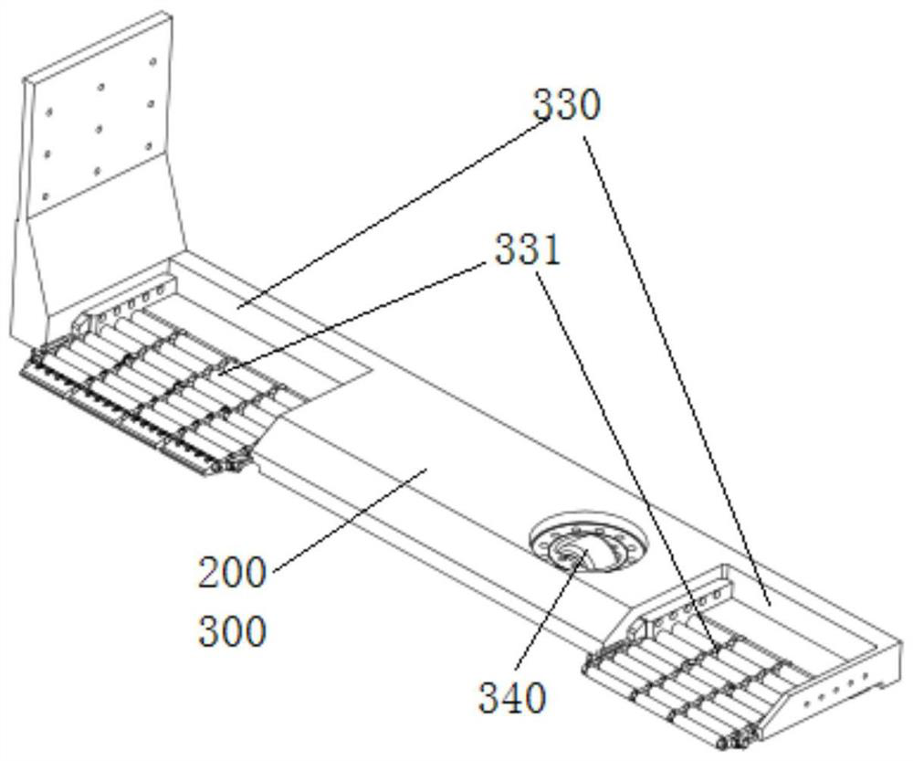 Control system of outer forklift parking robot with blocking arms and method