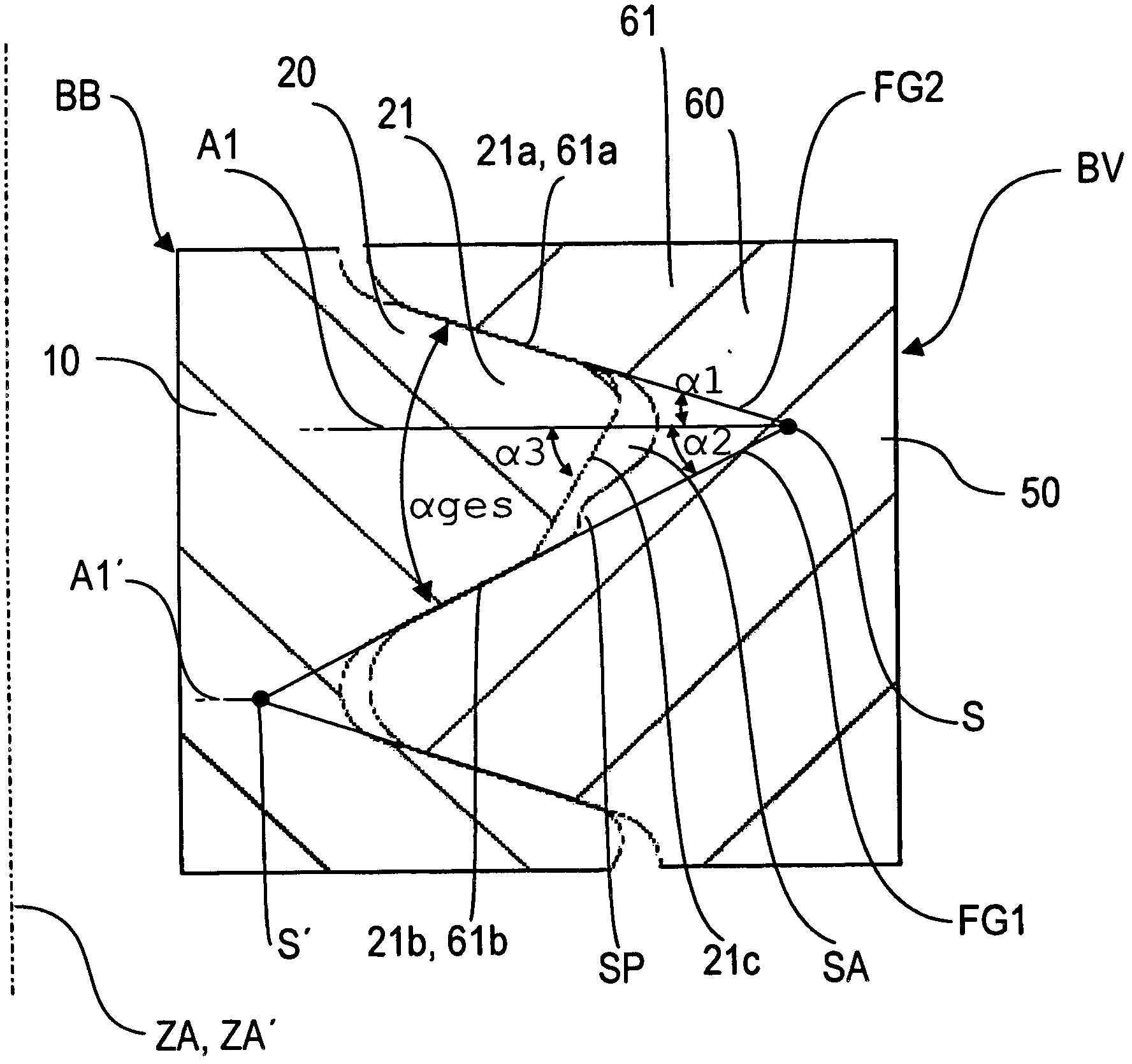 Coating system component comprising at least one holding part