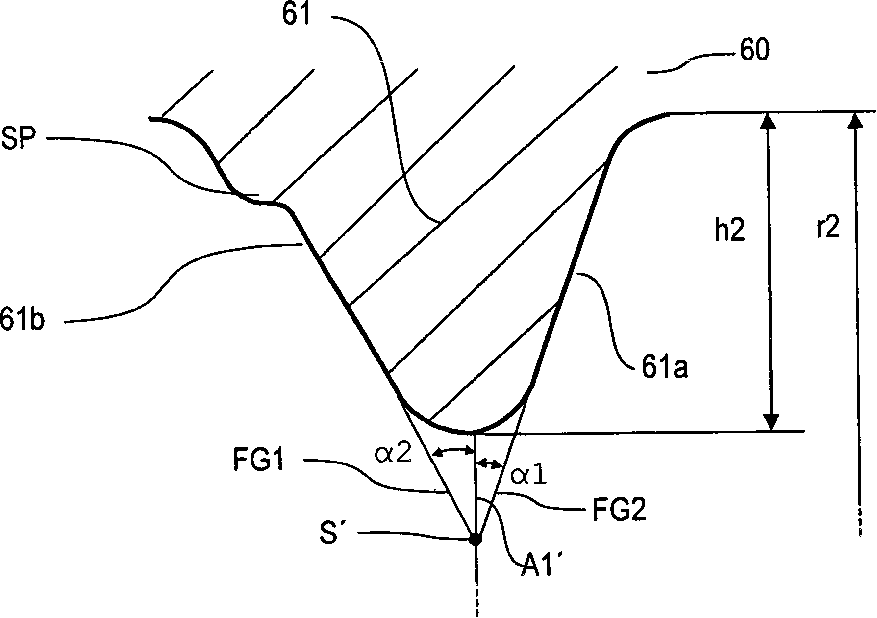 Coating system component comprising at least one holding part