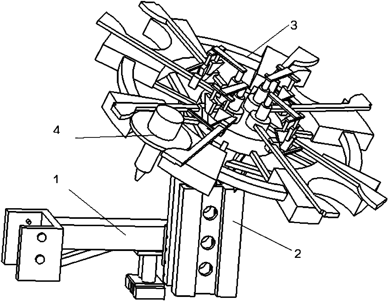 Inclined disc tool magazine