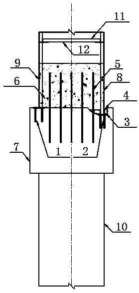 Engaged pile-double wall steel combined cofferdam connecting structure and construction operation technology