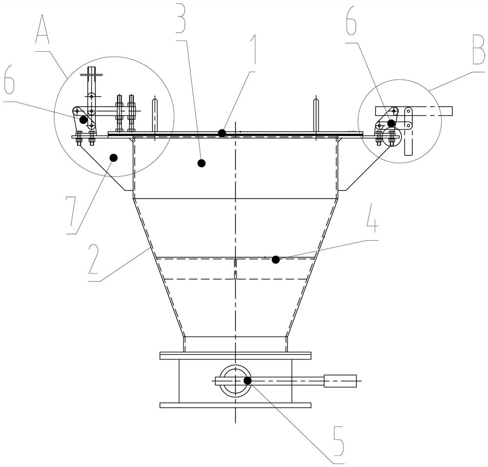 Quick-opening type manual feeding device for material bin