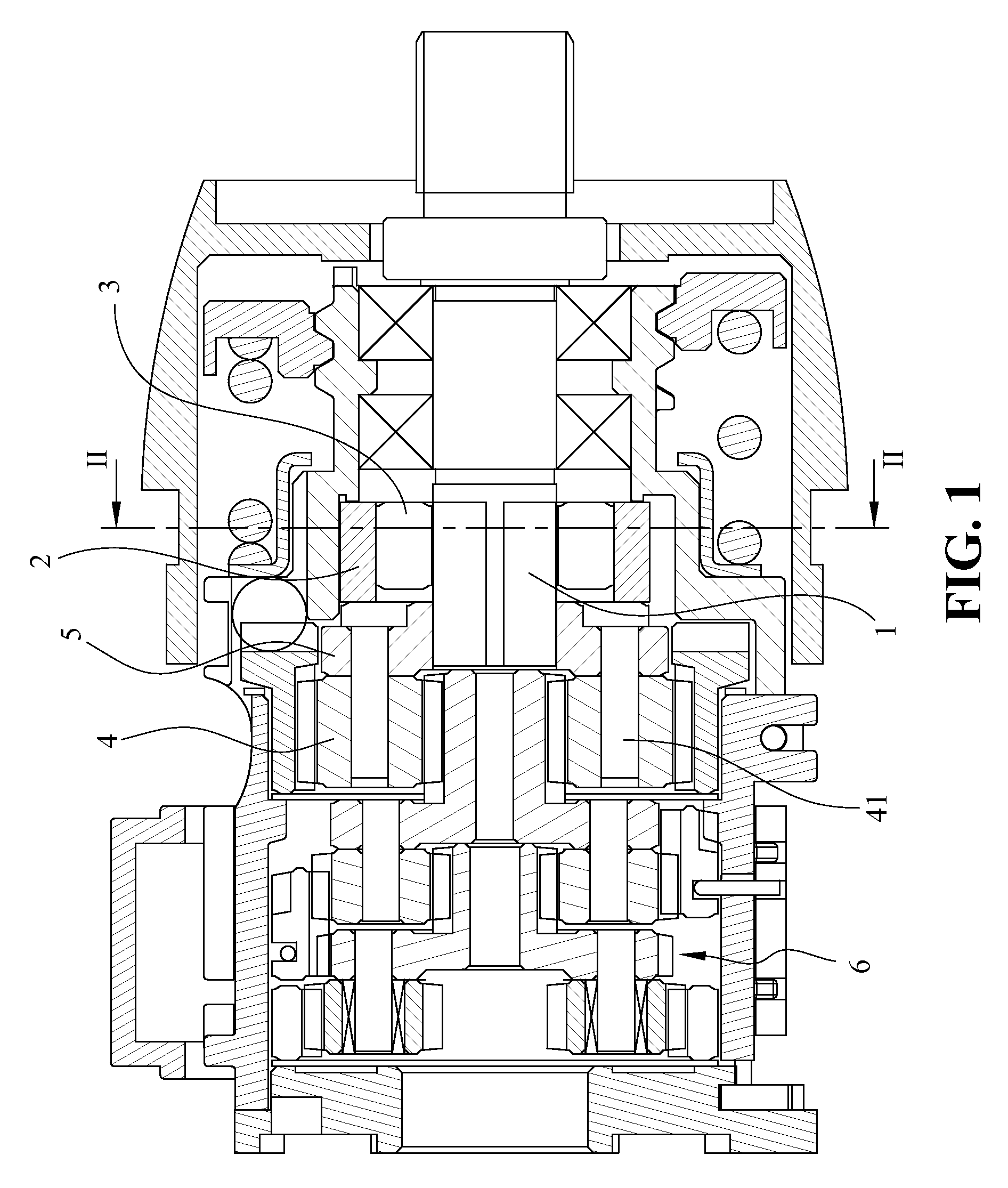 Main shaft locking mechanism