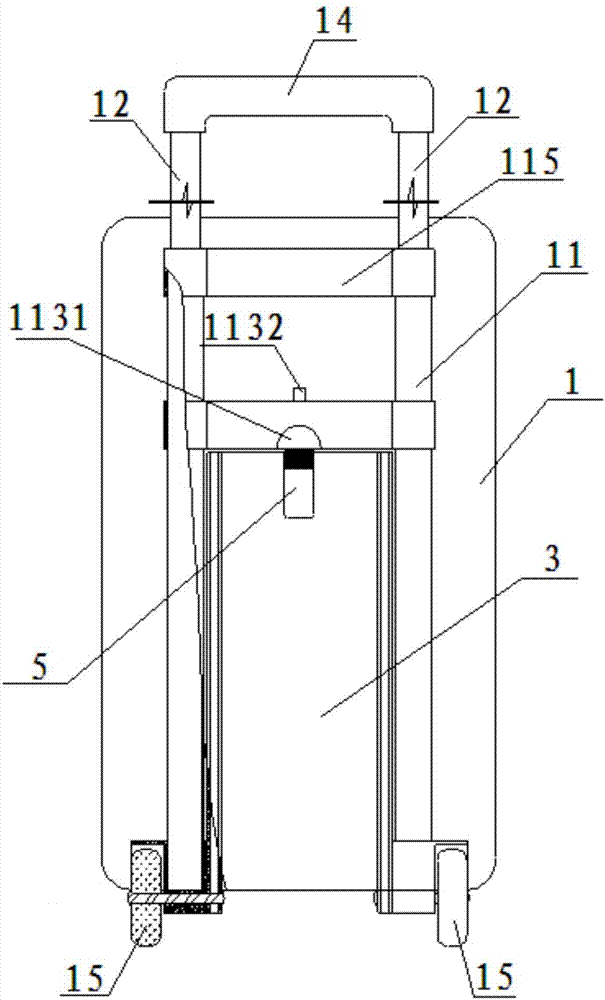 Ladder type trolley case capable of going up and down stairs