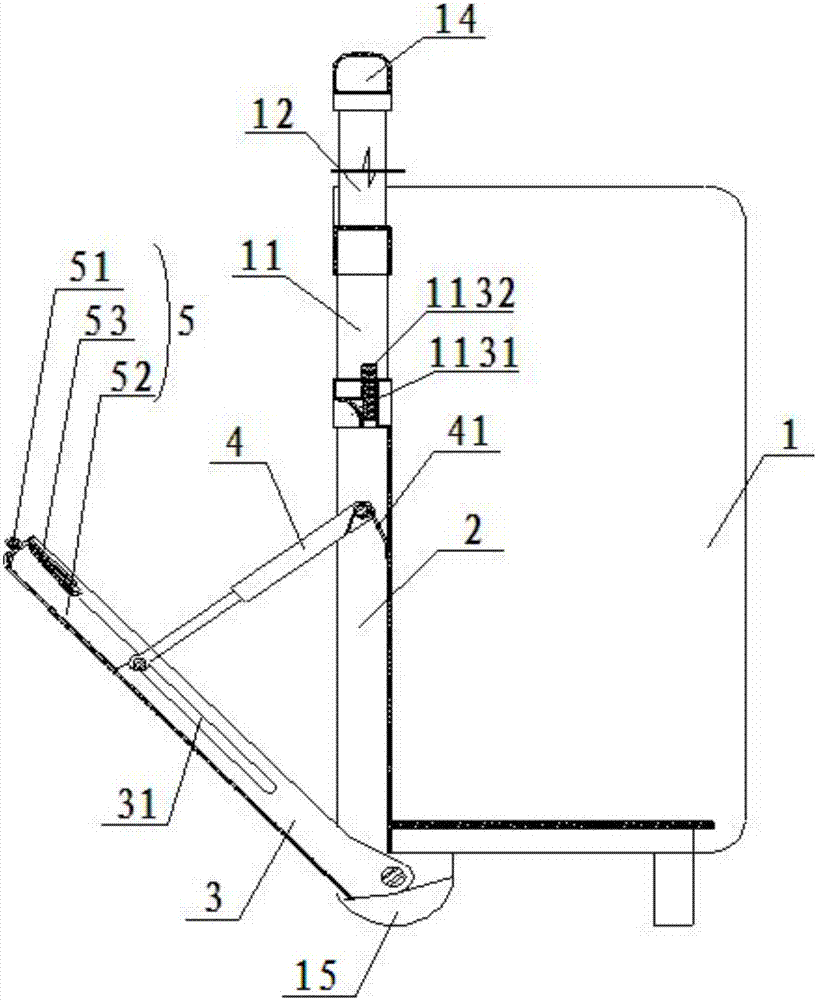 Ladder type trolley case capable of going up and down stairs