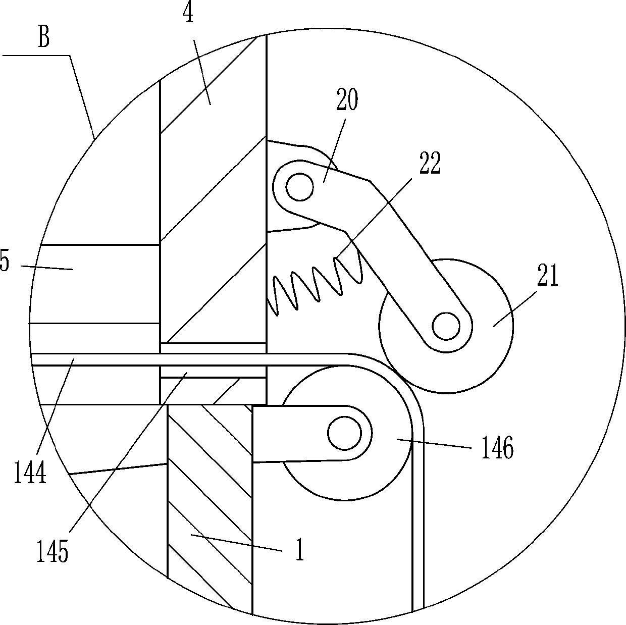 Pedal type loach size separation machine