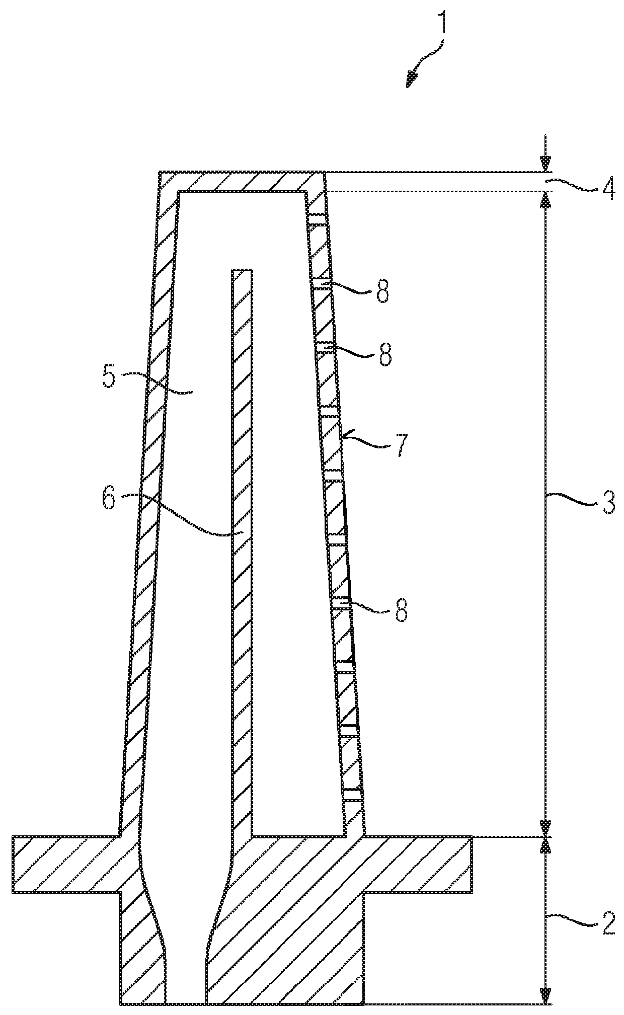 Method for producing a turbine blade by means of electron beam melting