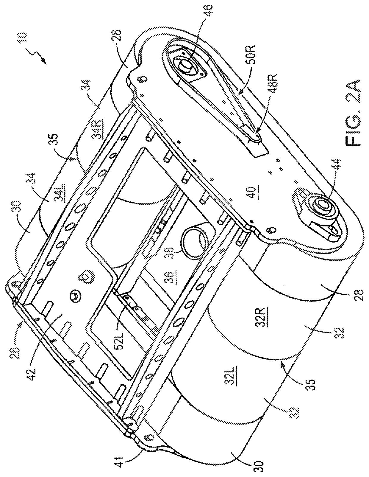 Hybrid surface-traversing apparatus and method