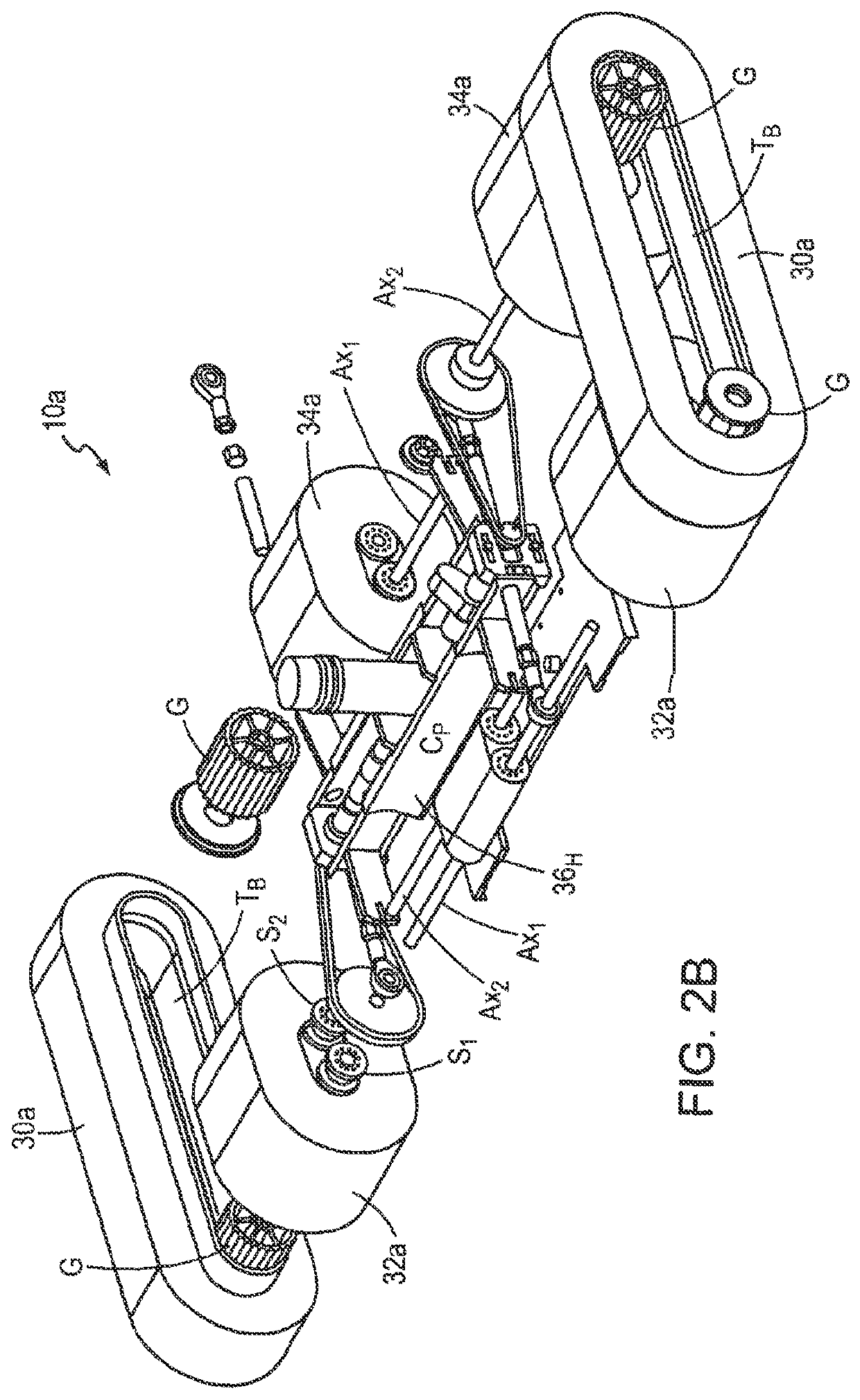 Hybrid surface-traversing apparatus and method